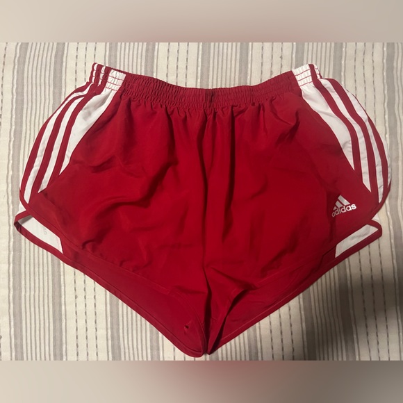 Adidas Performance Red and White Running Shorts - Picture 1 of 3